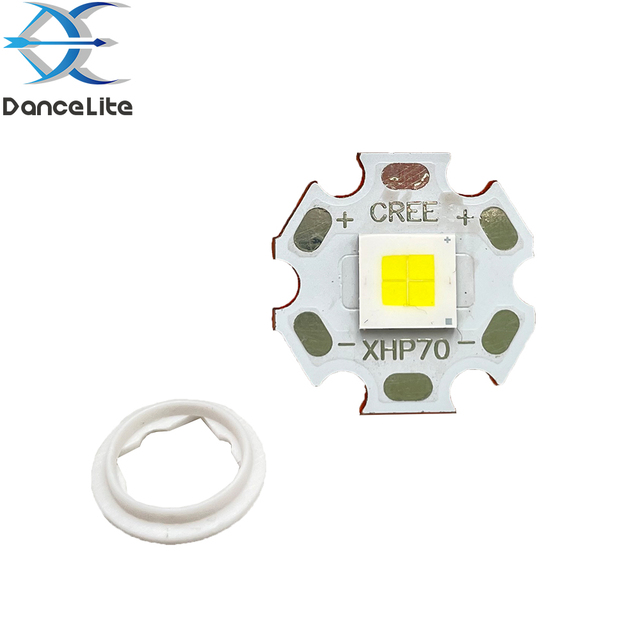 NEW Super Powerful 45W CREEXHP70.3 4-CORE 6V 7A White Light LED Emitter Bead Chip for Flashlights DIY