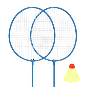 Yeni başlayanlar için Oem ucuz fiyat özel çocuk demir Badminton raketleri