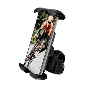 360 Graden Knop Basis Universele Fiets Mobiele Telefoon Houder Voor Fiets Schokabsorberende Fiets Navigatie Telefoon Houder