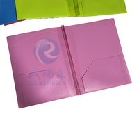 Carpeta de Archivo de Dos Bolsillos Tamaño Carta/A4, Elegante Carpeta de PP con Diseño de Cartera, Portadocumentos de Papel Grueso de 3 Anillas para la Escuela, Negocios y Oficina