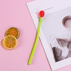 Stylo à bille créatif de conception de fleur de tulipe simulée Unique Floral élégant pour les étudiants écriture quotidienne et utilisation de bureau pour les dédicaces - Product Image 6