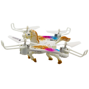 Chất Lượng Cao Điều Khiển Từ Xa 4 Trục 360 Diễn Viên Đóng Thế Hiển Thị <span class=keywords><strong>Unicorn</strong></span> Hình Dạng Máy Bay Quadcopter Với Ánh Sáng - Product Image 2