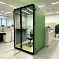 Cabines Acoustiques Modulaires Silencieuses pour Bureau et Espaces Commerciaux, Conception Optimisée pour 2 Personnes, STC30dB