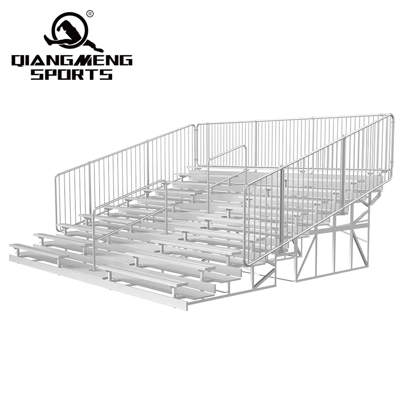 High-rise 10-Row Aluminum Grandstand Outdoor Stadium Bench Seats For Sale
