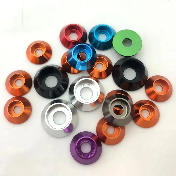 Color Aluminum Alloy m6 Cylindrical Head Cup Head Inner Hexagon Screw Gasket Washer Hole Screw Aluminum Washer