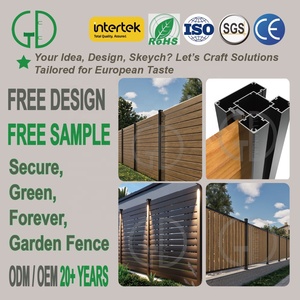 Paneles de valla cortados con láser <span class=keywords><strong>para</strong></span> privacidad de jardín GD, nuevo diseño de aluminio, listones de valla de metal personalizados, precios, hojas, panel de piquete - Product Image 3