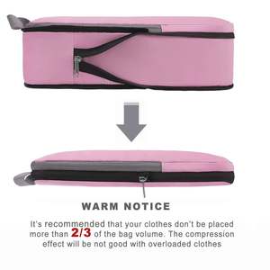 4pcs Expandable Luggage <b>Suitcase</b> Organizer Travel Accessories Packing Cubes Light Weight Compression Bags - Product Image 3
