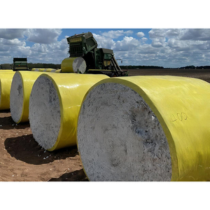 Cotton picker gặt đập bảo vệ nhựa cuộn phim dính Bale bọc với các tính năng bảo vệ được làm từ bông - Product Image 2