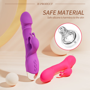 Romeo tongkat pijat produsen dewasa, tongkat Av g-spot Shock ganda, tongkat kelinci mainan masturbasi wanita - Product Image 6
