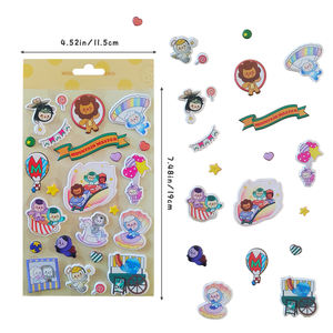 Custom Kiss-Cut 3D Puff Stickers Calcomanías de espuma levantada suave para el ordenador portátil, regalos promocionales - Product Image 2