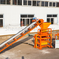 Nouvelles idées pour petites industries 2025 : Machine automatique de fabrication de briques en béton QTJ4-35 à pression hydraulique et moteur silencieux