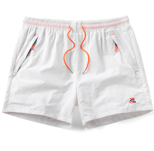 Pantalones cortos de playa de nailon 100% para hombre, <span class=keywords><strong>Shorts</strong></span> informales de cintura alta con estampado, 2 unidades, venta al por mayor - Product Image 2