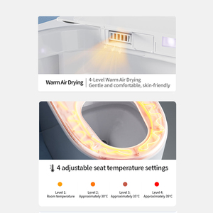 Eco-Friendly Smart <b>Toilets</b> With Remote Control & <b>Seat</b> Heating Dual Flush Low Water Consumption OTS40-3 Wall Hung Smart <b>Toilet</b> OT - Product Image 4