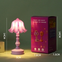Lampe décorative simple à faire soi-même, petite lampe de table, mini pièce décorative, petite lampe de nuit, lampe de chevet mignonne, bourgeon de fleur