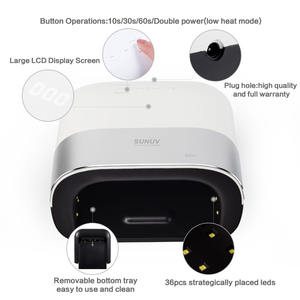 SUN3 <span class=keywords><strong>2.0</strong></span> Asciuga Unghie Intelligente 48W Lampada UV LED per Polimerizzazione Unghie 36 LED con Display Digitale Invisibile - Product Image 4