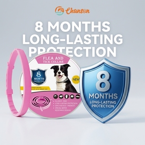<span class=keywords><strong>Collar</strong></span> Antipulgas <span class=keywords><strong>para</strong></span> <span class=keywords><strong>Perro</strong></span>, Ecológico, Impermeable, Suave, Sólido, Anti-Garrapatas, Color Rosa, Marca Chanson - Product Image 2