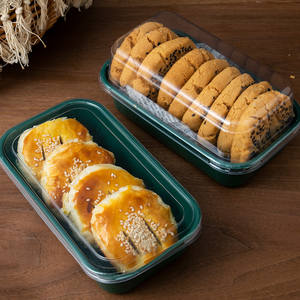 Boîte d'emballage rectangulaire transparente Peach Crisp pour sandwichs, mochi, jaune d'œuf salé, Snow Mei Niang, gâteau de la femme, pâtisserie chinoise - Product Image 3