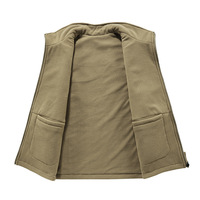 Gilets de travail multi-poches pour hommes veste utilitaire randonnée pêche en plein air photographe Cargo gilet polaire décontracté