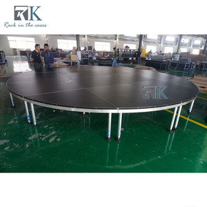 เวทีแสดงผลแบบวงกลมขาสี่ขา อลูมิเนียมแบบโมดูล ติดตั้งรวดเร็ว - Product Image 5