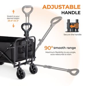 CZFIT Custom Travel All-Terrain Portable Campsite Adjustable Folding Outdoor Garden <b>Trolley</b> Beach Picnic <b>Foldable</b> - Product Image 2