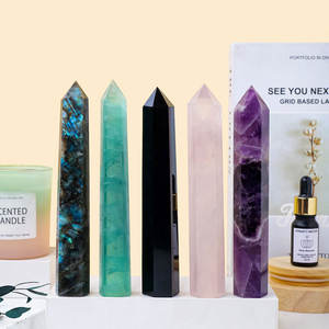 เสาโอเบลิสก์คริสตัลบำบัดขนาดใหญ่ประดับด้วยเม็ดควอตซ์แท่งคริสตัลของขวัญสำหรับทำสมาธิ - Product Image 6