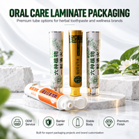 Tubes d'emballage de dentifrice en aluminium-plastique, impression UV personnalisée, contenants laminés vides 12,7-35 mm, soins bucco-dentaires