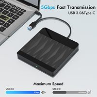 3D Blu-ray Writer Reader External Blu-ray Burner USB 3.0 BD DVD CD Drive for Mac Windows