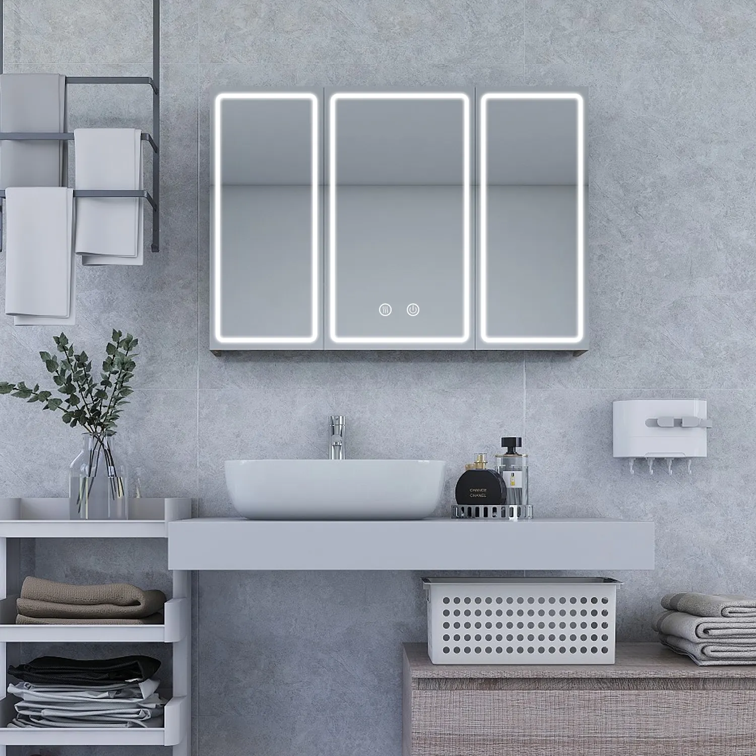 Mobili su misura MIRO armadi a specchio nuovo Design con luce Led Design bagno armadietto dei medicinali con specchio