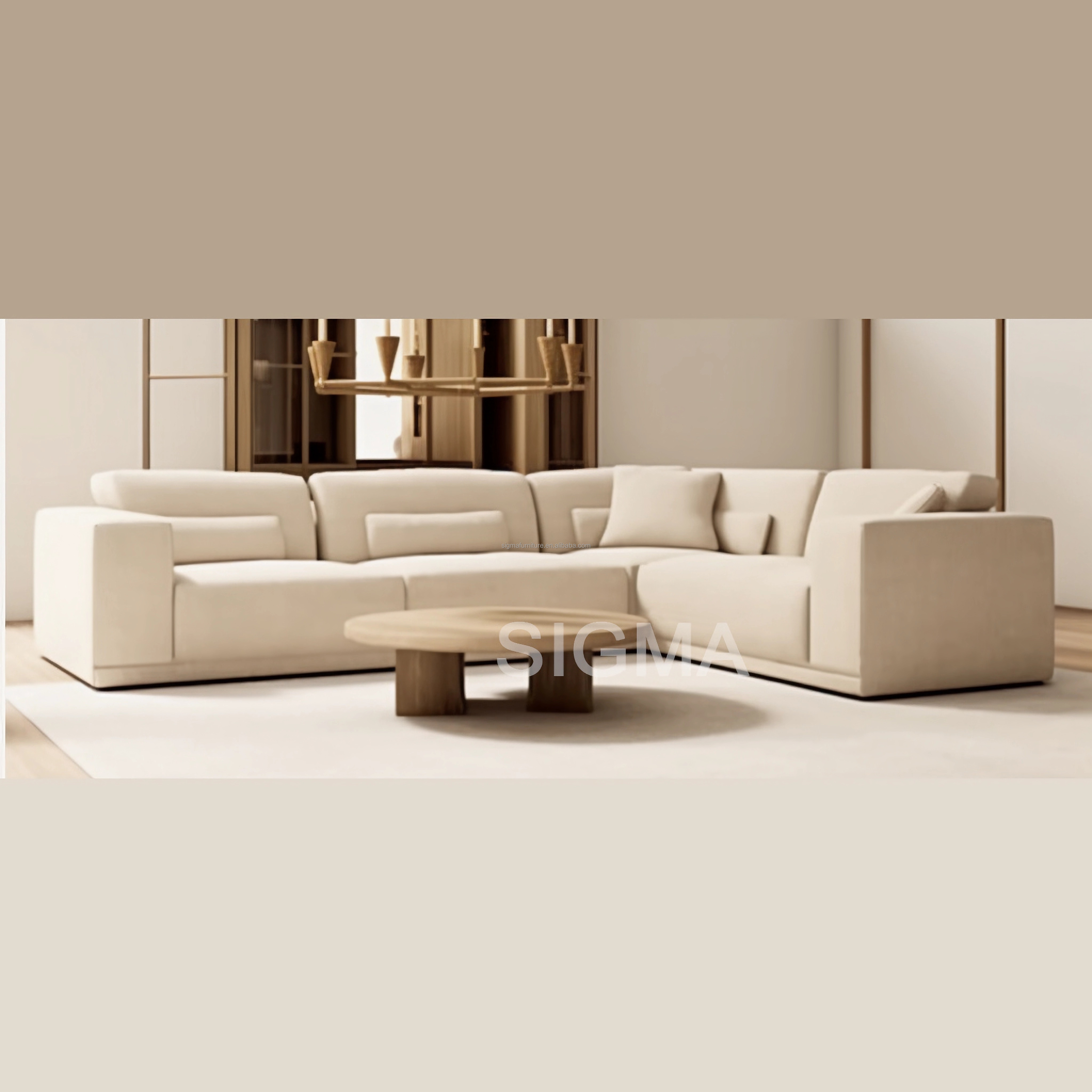 High quality modular upholstered luxury room fabric sectional sofa customize