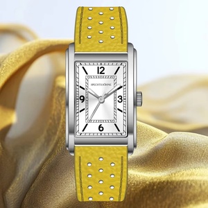New Fashion 28MM Square <b>Watch</b> for Men VH31 Movt Sports <b>Watches</b> Blue Stainless Steel Sapphire Crystal Waterproof - Product Image 3