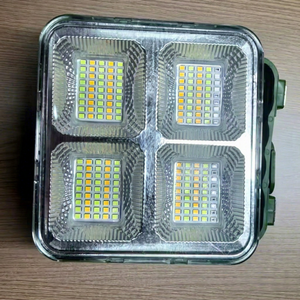 Projecteur LED Extérieur Super Lumineux IP66 pour Camping 100W, Contrôle Tactile, Angle de Faisceau 240°, Lampe Portable à Main Rechargeable Solaire en ABS - Product Image 1