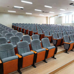 Manwa Expo HB652 Grey Beech Tiered <b>Chairs</b> With Handrails For School Hospital Hotel Lecture Hall Seating - Product Image 5