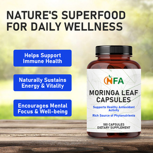Capsules de feuilles de Moringa en marque privée, contenant de l'extrait de Moringa, favorisent naturellement l'énergie et la vitalité. - Product Image 4