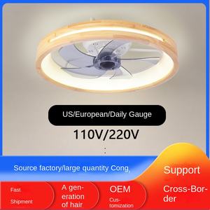 Ventilateur de plafond invisible avec télécommande 110V pour chambre à coucher et salle à manger - Product Image 4