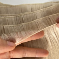Findvirginhair – tissage en lot de cheveux Remy russe 12a, Double tissage, à la Machine, plat, cousu, perlé, noué, Premium