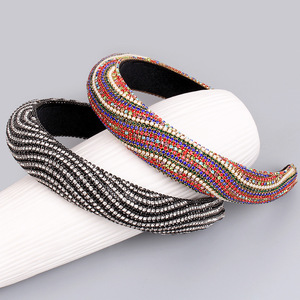 Serre-têtes en strass pour femmes Hua Liyu, accessoires de cheveux colorés en forme de S, coiffe tendance - Product Image 3