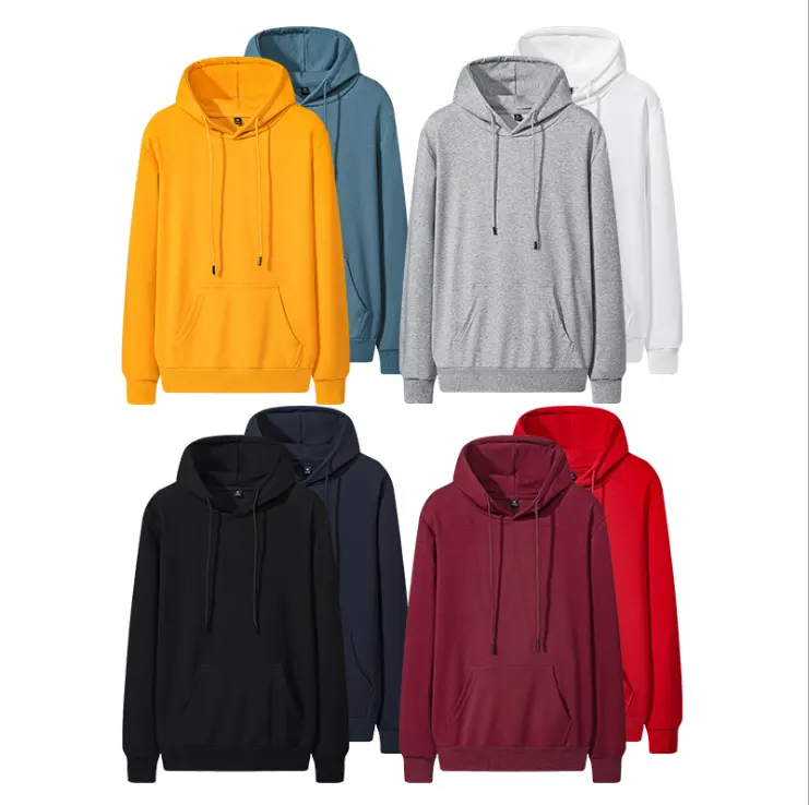 Wholesale long sleeve hoodie blank Unisex hoodies stylish with great price solid color hoody jacket for men 3D print new year