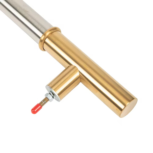Maniglia Lunga in Ottone e Acciaio Inossidabile per Armadi, Guardaroba e Porte Ascensore - Product Image 3