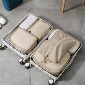 Ensemble de pochettes à bagages de voyage 6 pièces 8 cubes d'emballage de haute qualité compressibles avec logo personnalisé sacs <span class=keywords><strong>organisateur</strong></span> de <span class=keywords><strong>valise</strong></span> - Product Image 4