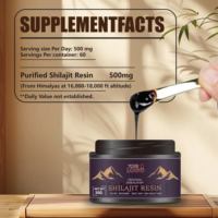 Résine de Shilajit de l'Himalaya de Marque Privée, Grade Or, Purifiée, en Pot OEM, avec Acide Fulvique, Vente en Gros et en Vrac