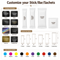 Sachets en plastique mat givré imprimés sur mesure, thermoscellables, petits sacs refermables pour emballage individuel de biscuits, bonbons ou autres produits.