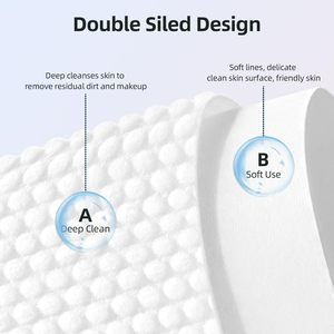Dùng Một Lần Phân Hủy Sinh Học <span class=keywords><strong>Viscose</strong></span> Mặt Khăn Siêu Mềm Dày Hàng Ngày Trên Khuôn Mặt Mô Cho Da Nhạy Cảm Trang Điểm Loại Bỏ Du Lịch - Product Image 4
