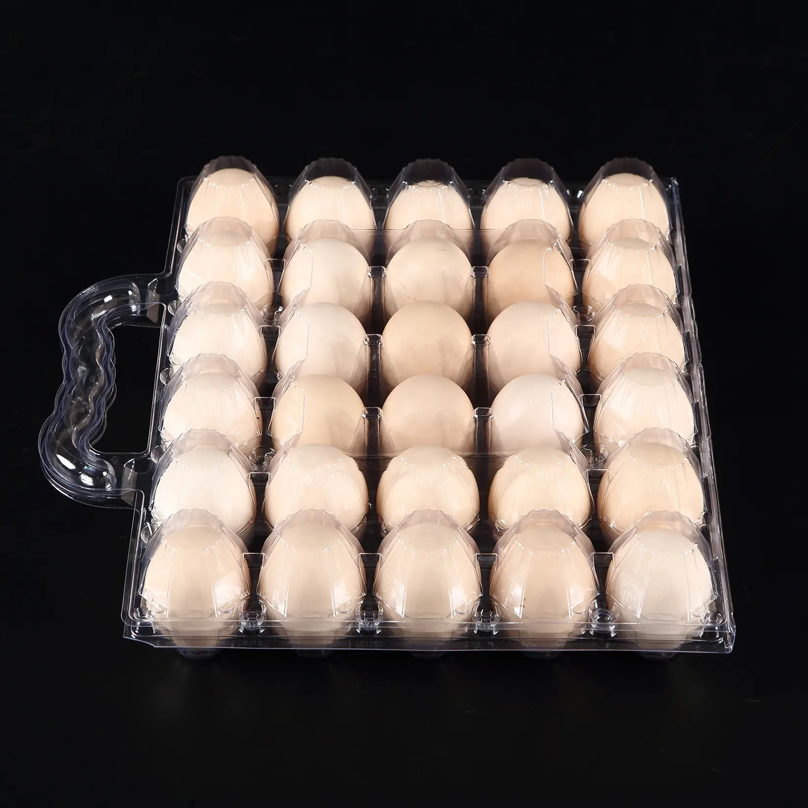 Grande 30 uova vassoio di cartone per uova di anatra grandi uova con manico contenitori di plastica cavità Count OEM & ODM su misura