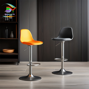 <span class=keywords><strong>Sgabello</strong></span> da Bar Regolabile con Telaio in Acciaio, Sedia per Isola <span class=keywords><strong>Cucina</strong></span>, Altezza Personalizzabile - Product Image 3