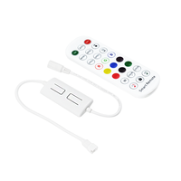 Pengontrol Lampu LED Pixel Ws2811 yang Dapat Diatur Alamatnya, Remote IR 24 Tombol, Tuya Wifi Mini Smart Life APP, DC5-24V