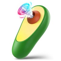 Avocado Sexspielzeug Vibrator für Frauen, Niedlicher Fruchtform-Mini-Klitoris-Saugvibrator, Silikon-Klitoris-Nippel-Stimulator für Paare