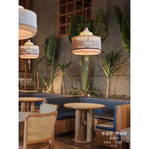 Japanese Wabi Sabi Style Chandelier Round White Led <b>Light</b> For Restaurant Hotel Teahouse <b>Dining</b> Room Zen Inspired Lighting - Product Image 3