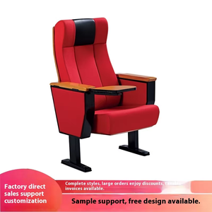 Chaise d'auditorium moderne en coton Mobilier en bois pour église école théâtre <span class=keywords><strong>Fauteuil</strong></span> de cinéma <span class=keywords><strong>pliant</strong></span> en gros pour le salon - Product Image 3