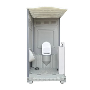 Toilettes publiques portables préfabriquées intégrées pour chantier <span class=keywords><strong>de</strong></span> construction, grand camping, extérieur, écologiques, durables, avec roues - Product Image 1