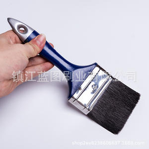 Pinceau plat en poils de porc Blueprint, bleu foncé, 15-24 mm, pour peinture et nettoyage - Product Image 2